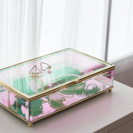 Moosy Life Aurora Borealis Jewelry Box (Include velvet tray)