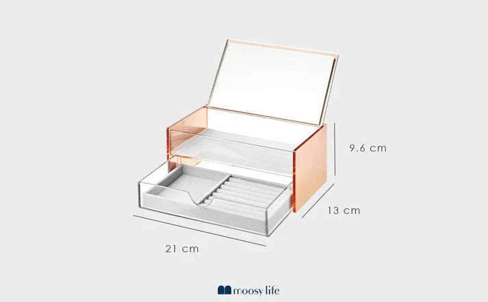 Moosy Life 月光首饰盒带镜子