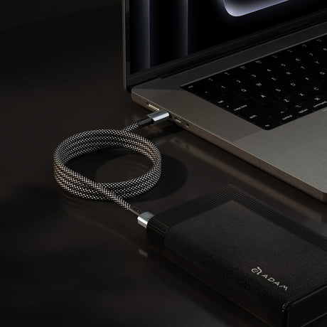 Adam Elements CASA MP100/200 USB-C to USB-C 240W Magnetic Charging Cable (Black)