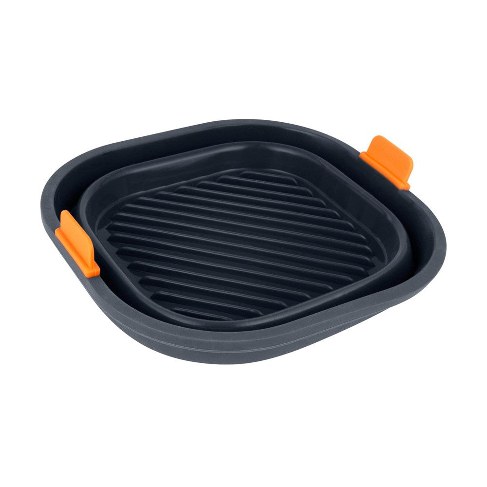 Bakemaster Silicon Collapsible Square Air Fryer Insert 21 X 21 X 6.5CM