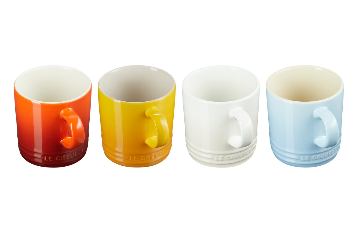 Le Creuset Stoneware Elements Set of 4 Mugs 350ml