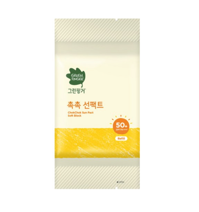Green Finger ChokChok Sun Pact Soft Block Sunscreen SPF50+ 16g Refill