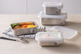 JIA - Silicon Lids for Microwave Safe Stainless Steel Food Container (Container not included)