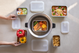 JIA - Microwave Safe Stainless Steel Food Container with FREE Silicon Lids