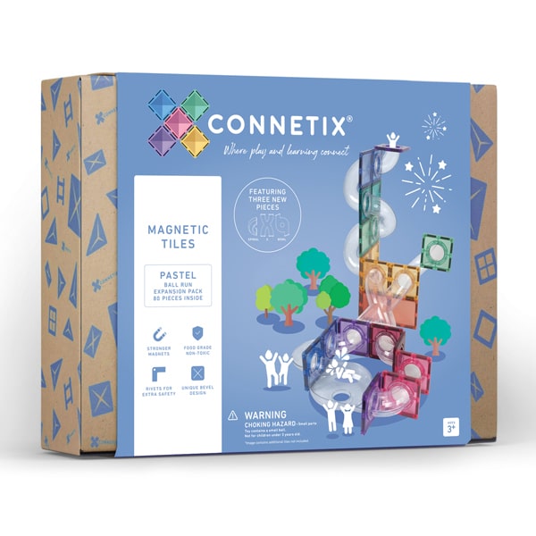 Connetix 80 件粉彩滾珠運行擴充包