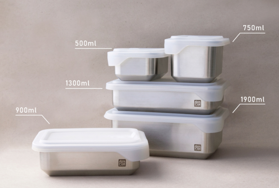 JIA - Silicon Lids for Microwave Safe Stainless Steel Food Container (Container not included)