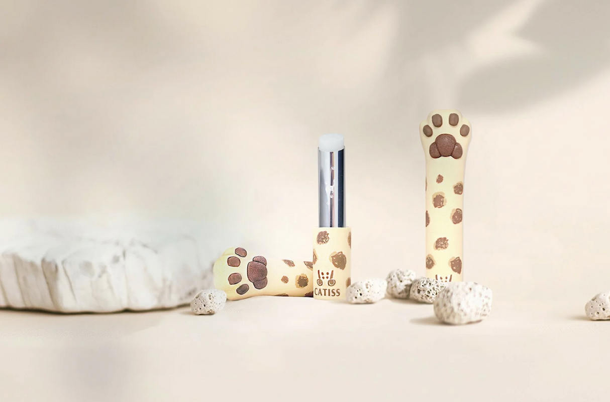 Catiss Leopard Cat Paw Design Lip Balm - Original Pure Hydration