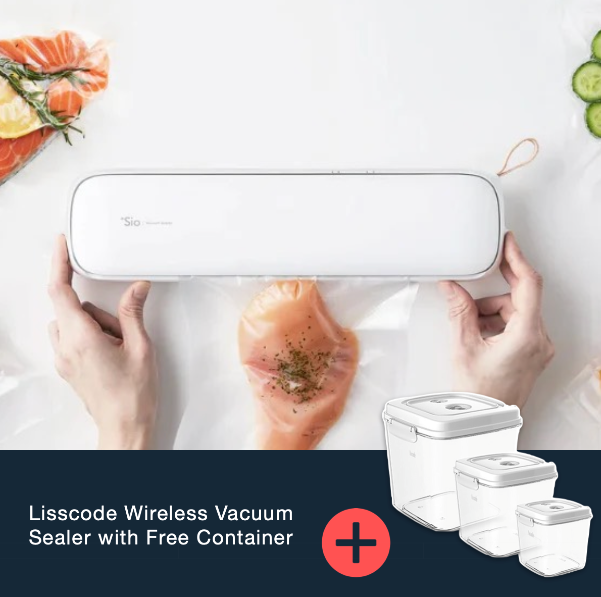 Lisscode Wireless Vacuum Sealer Xmas Special Bundle