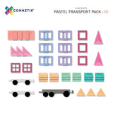 Connetix 50 pcs Pastel Transport Pack