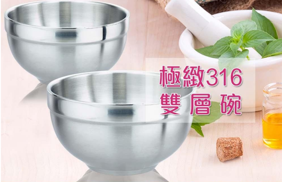 Perfect - 316 stainless Bowl Set of 6 (12cm, No Lid)