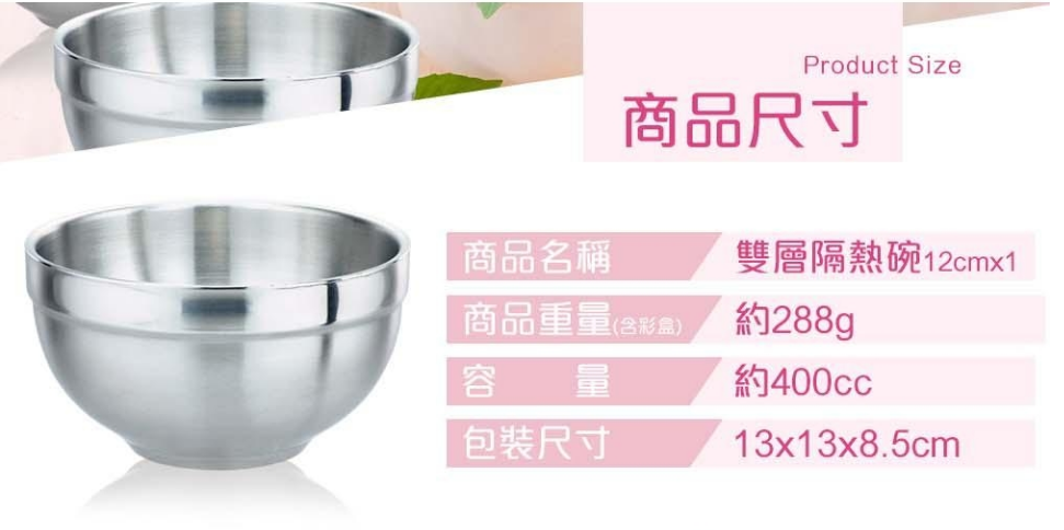 Perfect - 316 stainless Bowl Set of 6 (12cm, No Lid)