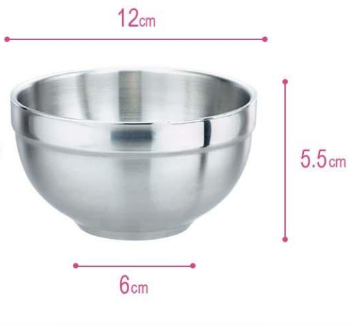 Perfect - 316 stainless Bowl Set of 6 (12cm, No Lid)