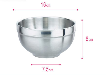 Perfect - 316 stainless Bowl Set of 6 (16cm, No Lid)