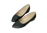 Fufa Commuter Essential Pointed-Toe Flats Shoes - Black