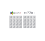 Connetix 2 pcs Clear Base Plate Pack