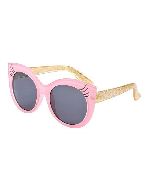 Frankie Ray-Pink with Gold Glitter Temples