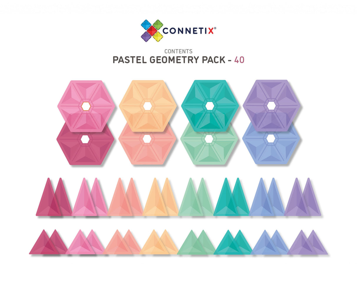 Connetix 40 pc Pastel Geometry