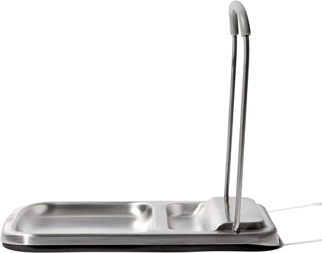 OXO  Stainless Steel Spoon Rest with Lid Holder