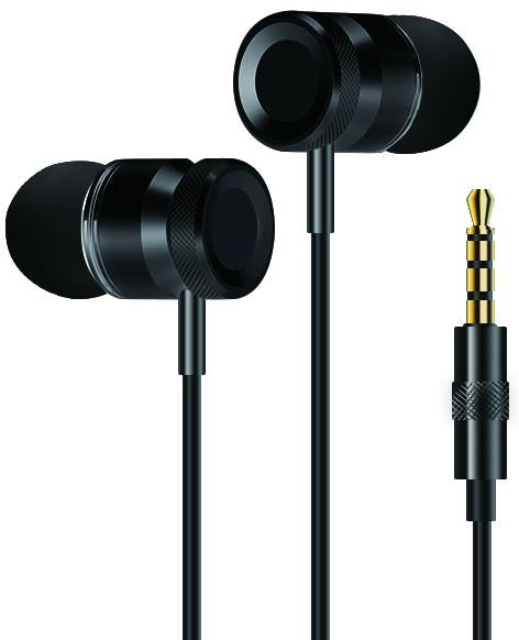 TechCenter - EARPHONE WITH MIC BLACK