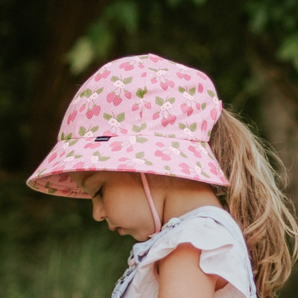 Bedhead Ponytail Bucket Sun Hat - Strawberry