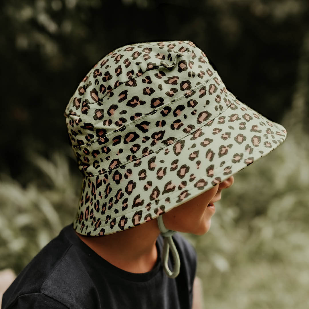 Bedhead Kids Bucket Hat 'Leopard' Print