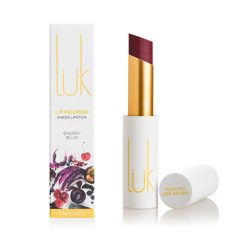 Lük beautifood Lip Nourish Cherry Plum Natural Lipstick