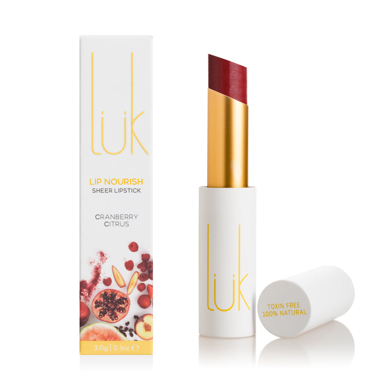 Lük beautifood Lip Nourish Cranberry Citrus Natural Lipstick