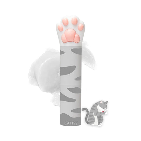 Catiss Grey Cat Paw Design Lip Balm - Original Pure Hydration