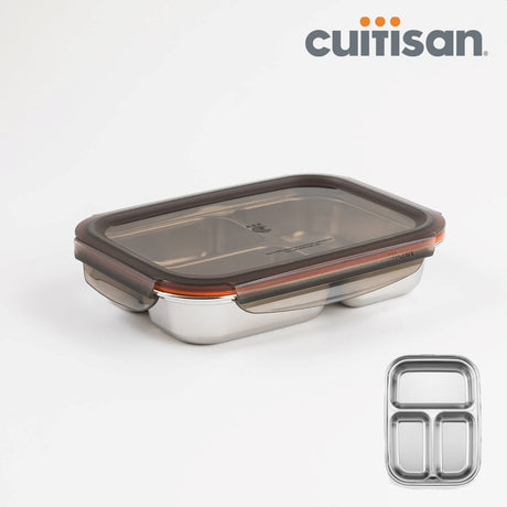 Cuitisan 3 Partition Rectangle 900ml No.4-1