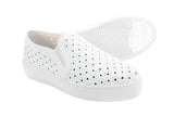 Fufa Breathable Comfortable Star Perforated Slip-On Shoes - White