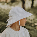 Bedhead Explorer' Kids Reversible Sun Hat - Finley / Blanc