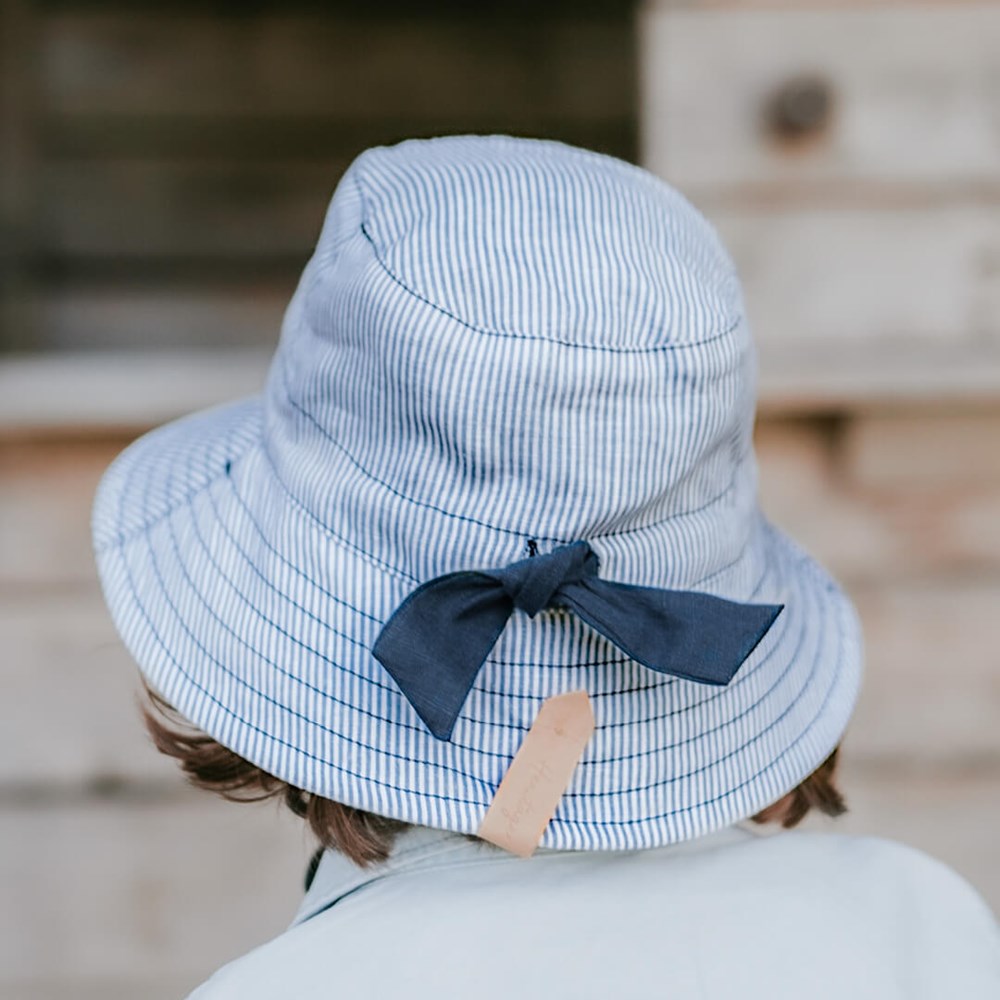 Bedhead Explorer' Kids Reversible Classic Bucket Hat - Charlie / Indigo