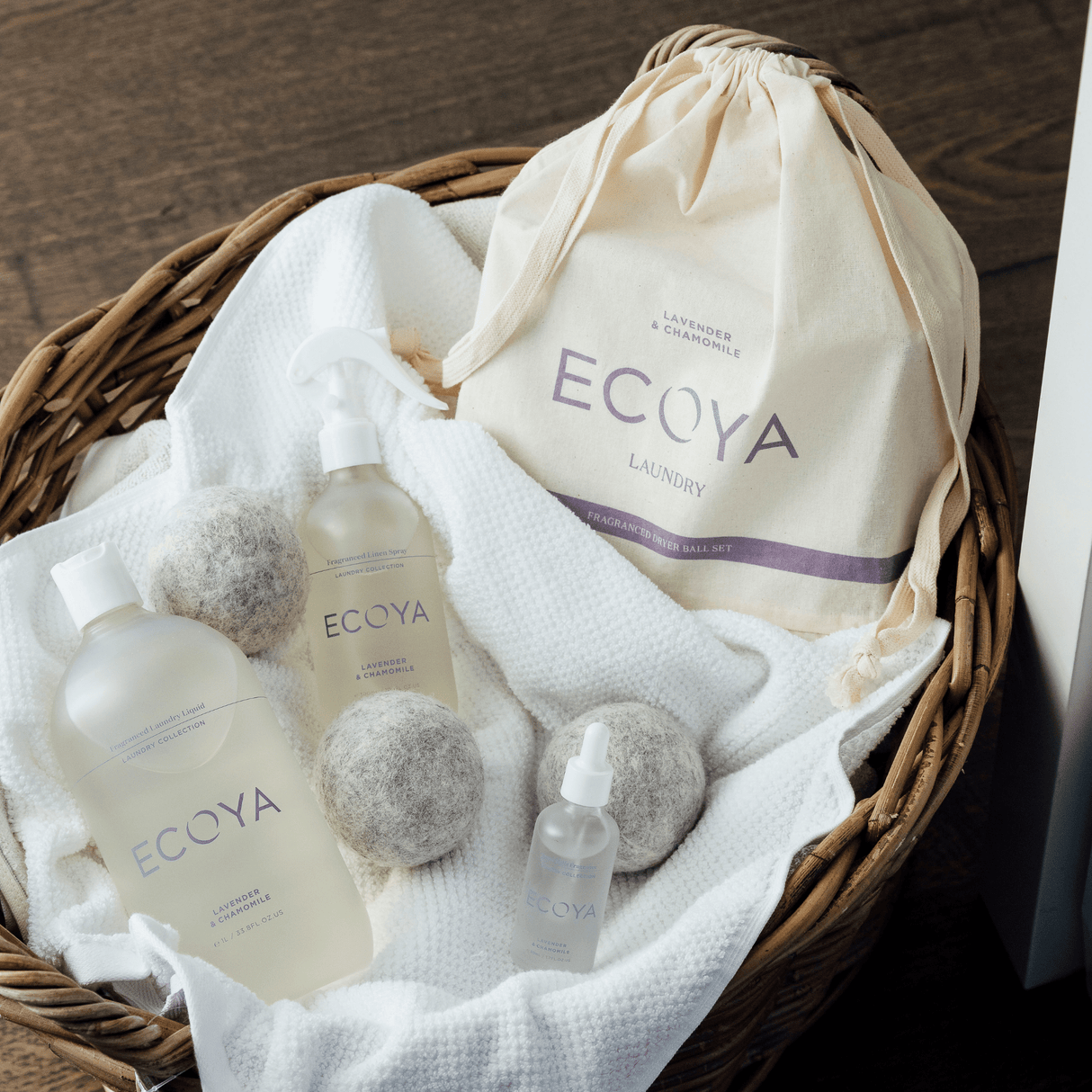 Ecoya Laundry Dry Ball Set - Lavender & Chamomile