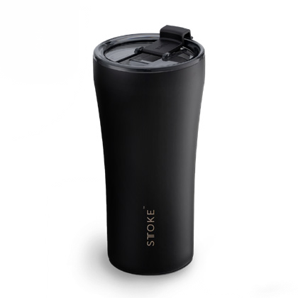 STTOKE Ceramic Leakproof Cup 16oz (460ml) - Luxe Black