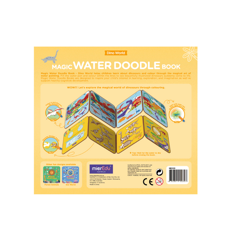 Mier Magic Water Doodle Book - Dino World