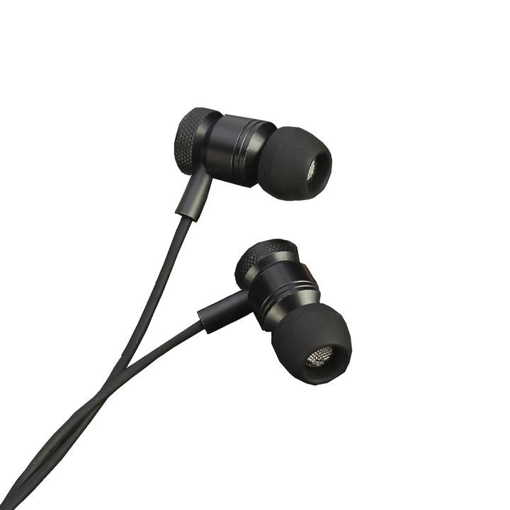 TechCenter - EARPHONE WITH MIC BLACK