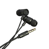 TechCenter - EARPHONE WITH MIC BLACK