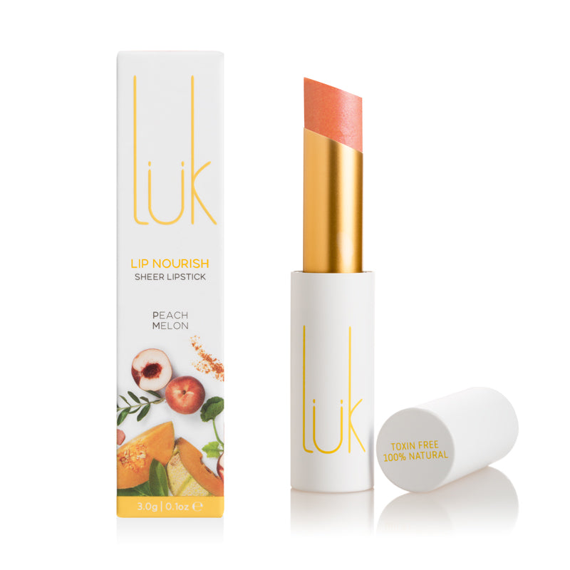 Lük beautifood Lip Nourish Peach Melon Natural Lipstick