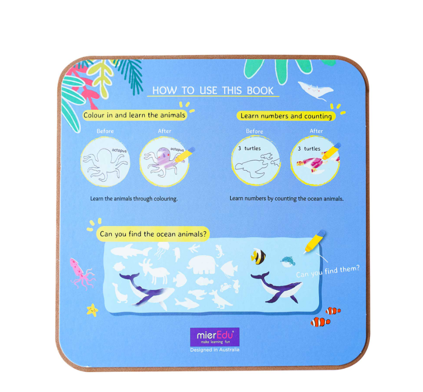 Mier Magic Water Doodle Book - Sea World