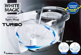 White Magic Turbo Spin Mop Hand Press