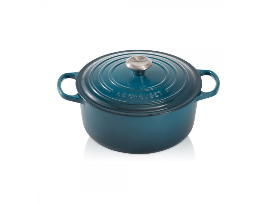 Le Creuset 簽名圓形砂鍋 24 SSKnob 