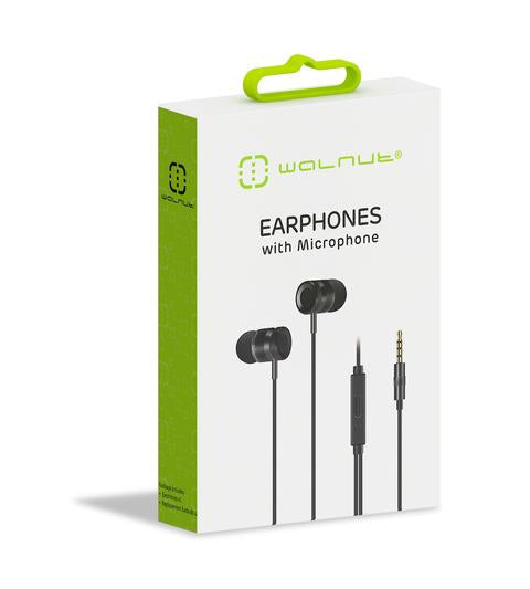 TechCenter - EARPHONE WITH MIC BLACK