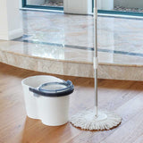 White Magic Turbo Spin Mop Hand Press